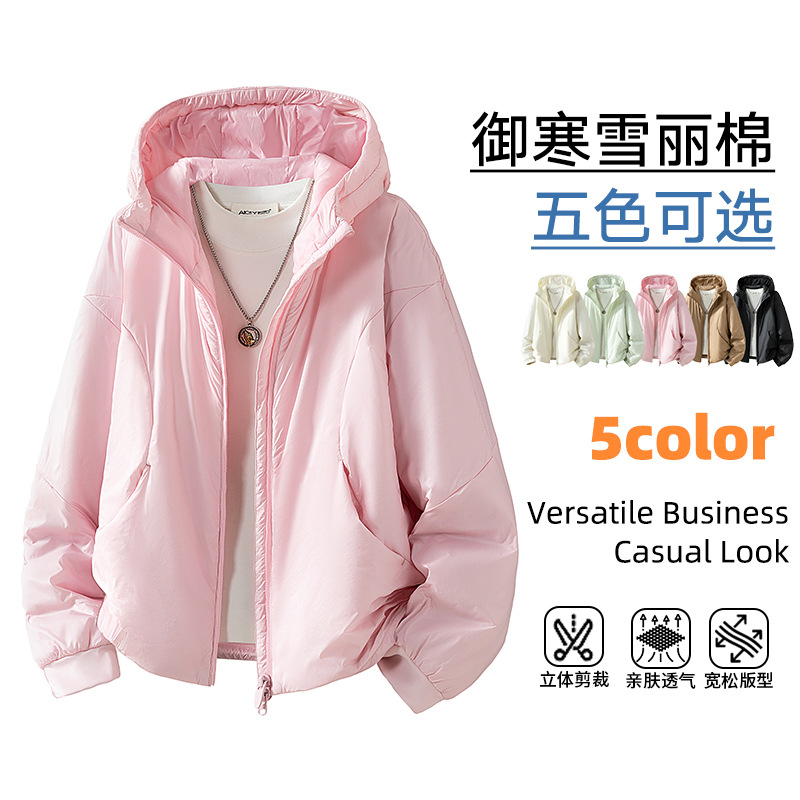 Cross-border wholesale Lulu-style Thinsulate aviation technology cotton women's jacket, ultra-light and warm, exclusively available in physical stores