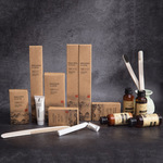 宾馆民宿牙具用品牛皮纸盒高档套装五星级酒店客房一次性洗漱用品