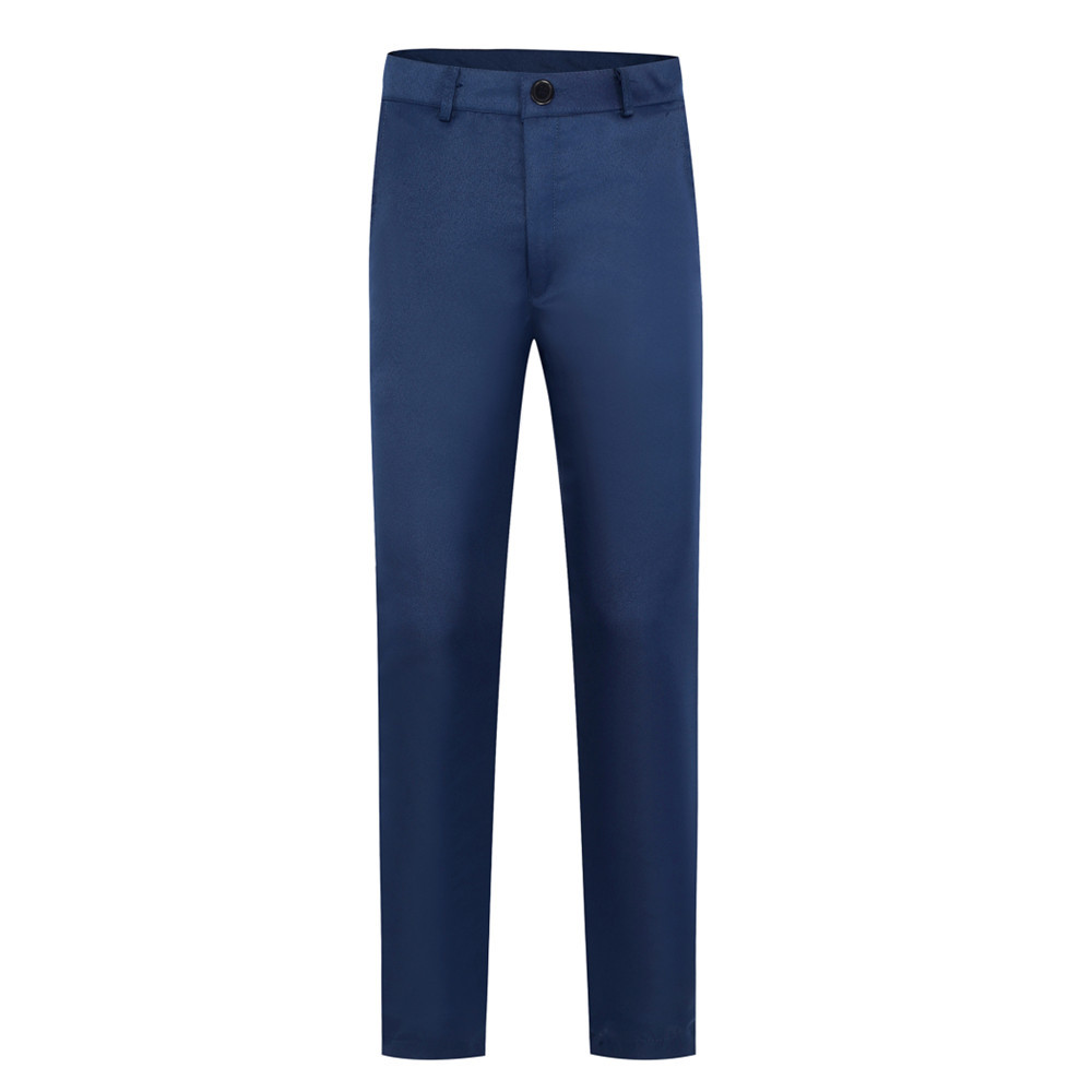 Primavera nuevos pantalones casuales sueltos rectos de los hombres de negocios primavera y otoño de los hombres de color sólido pantalones de traje casual pantalones de los hombres image 13
