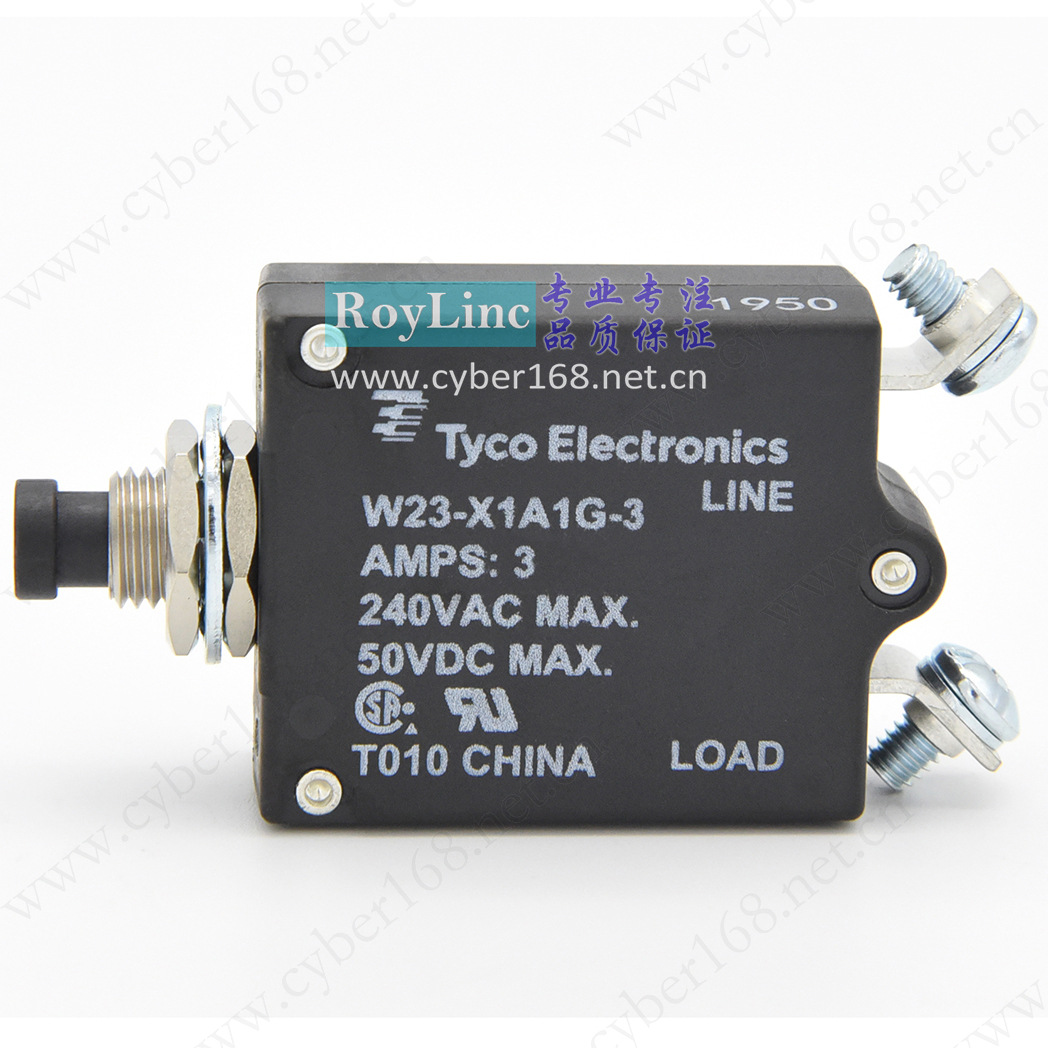 Tyco TE W23-X1A1G-3 3A 7-1393246-0 UL CSA 1-50Amps热控断路器