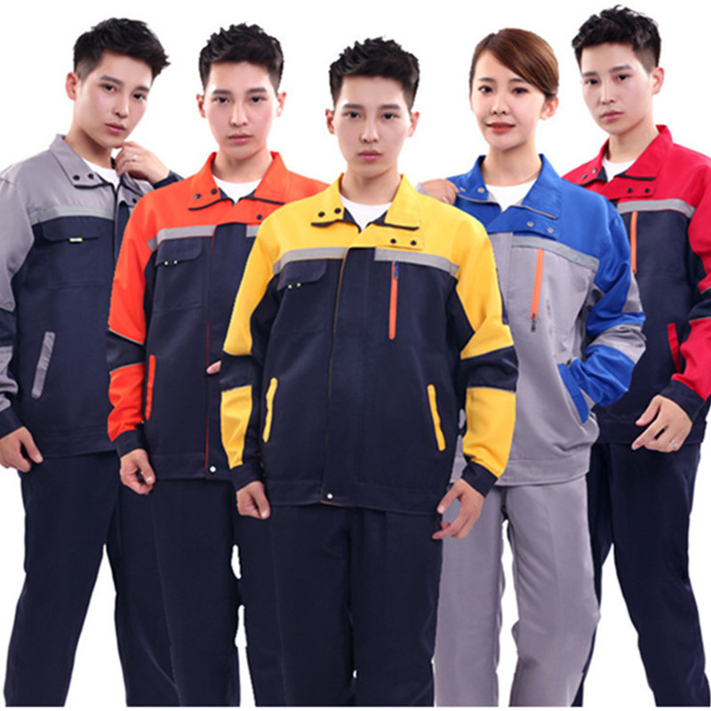 春秋冬涤棉长袖工作服套装男耐脏耐磨工厂服定做工厂服劳保服定制|undefined
