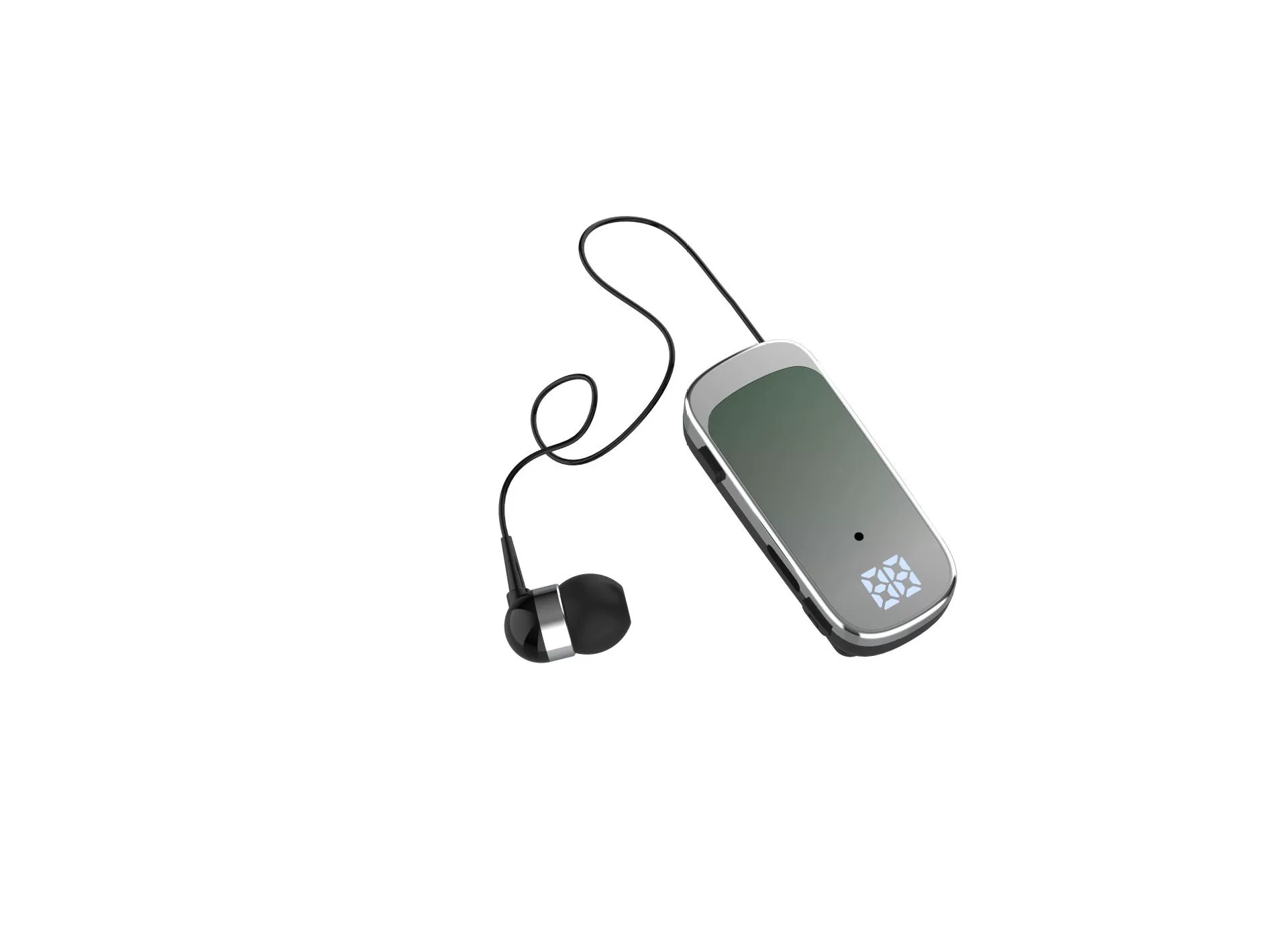 K65 стиль клип-on выдвижной проводной Bluetooth наушник внутриканальный цифровой дисплей долговечный бизнес одиночный ухо
