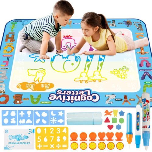 Amazon cross-border children's water canvas letter recognition clear water painting graffiti mat educational science and education writing board