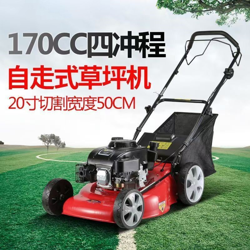 厂家直销自走式草坪修剪机 公园杂草割草机 手推式割草机