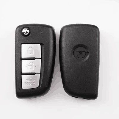 Avtomobil qapı kilidi silindrləri 3-key FoldAbleing Remote Control Bluebird - nissan-tiida-folding-key-shell-3-keys