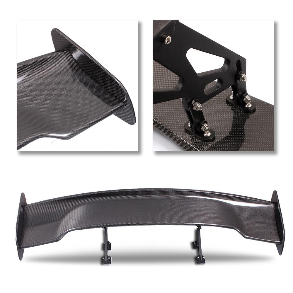 Car Modified Parts Sedan Universal Exterior Rear Wing GTModel Real Carbon Fiber Fixed Wing145cm Rear Spoiler