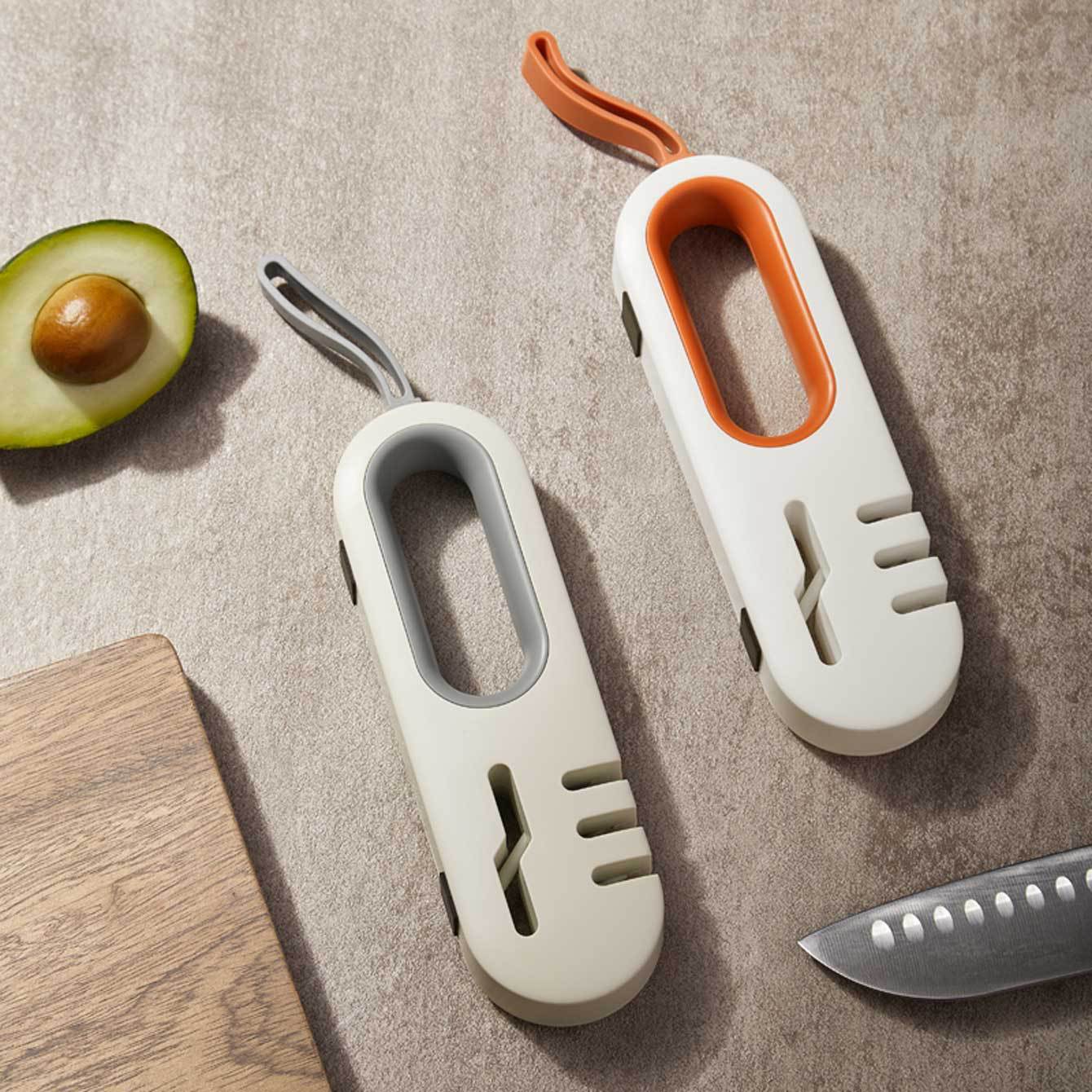 【蚁图】磨菜刀剪刀水果刀开刃工具磨刀器剪刀四合一多功能磨刀石