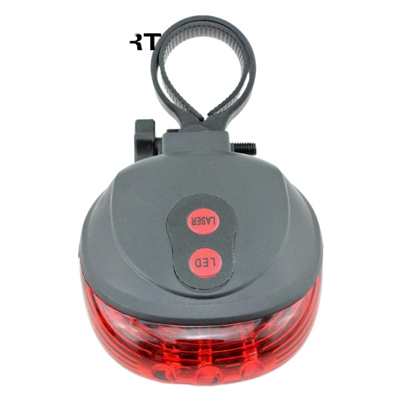 Comercio exterior transfronterizo bicicleta láser luz trasera luz de advertencia de seguridad bicicleta de montaña equipo 5LED ronda UFO