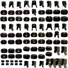 Wheat ear five pointed star badge, red five star badge, Lei Feng hat, thickened and velvet, various badge styles, retro and fashionable