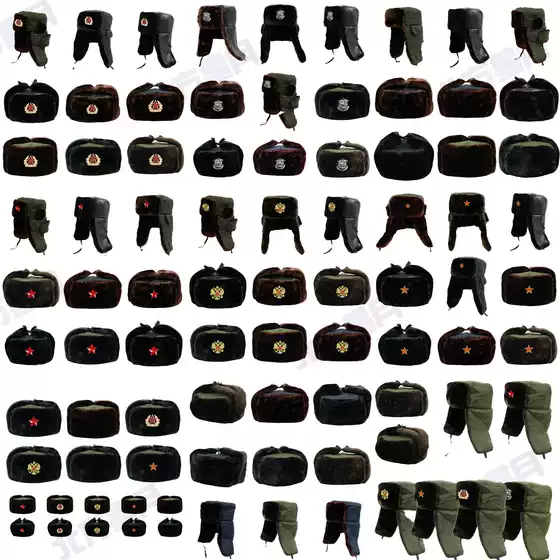 Wheat ear five pointed star badge, red five star badge, Lei Feng hat, thickened and velvet, various badge styles, retro and fashionable