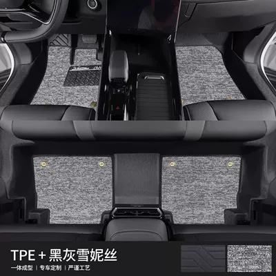 Car TPE23 Boyue pro Premium – Universal Foot Pad - anti-slip-particles-two-layer-threshold-gray-shinny-23-24-models-boyue-l-fuel-version-dedicated
