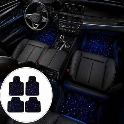 LED starlight car floor mats, Universal Foot Pad