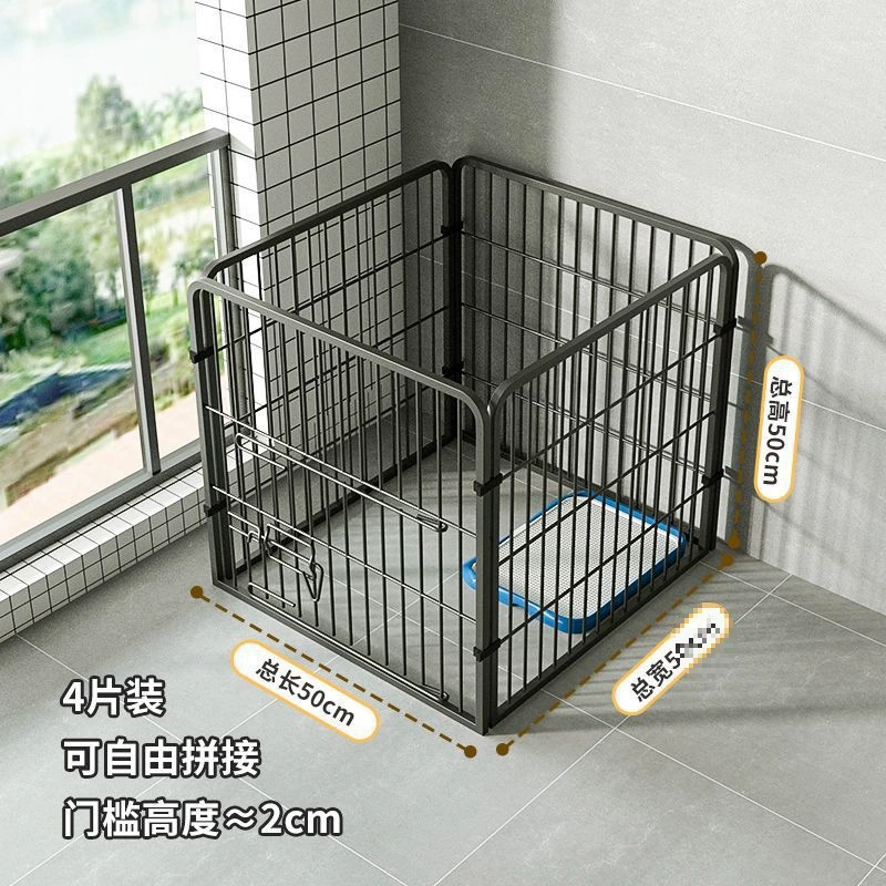 Забор для собак, клетка для собак маленького и среднего размера, дверной забор, бесплатная комбинированная дверь, ограждение, домашняя внутренняя клетка