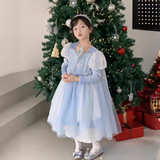 Осенний демисезонный наряд маленькой принцессы, детская одежда, «Холодное сердце», косплей, xэллоуин