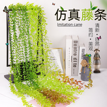 仿真植物绿色垂柳壁挂藤条 过江龙藤蔓室内婚庆家居软装绿植批发