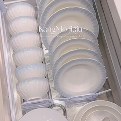 メーカー直接供給セラミックボウルとプレートセット家庭用増粘皿釉下色食器ボウルと箸の組み合わせ秘密の記事配送