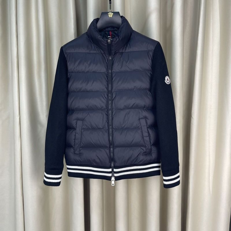 2025冬季加绒加厚保暖羽绒服蒙家冬季外套立领针织休闲新款拼接|undefined