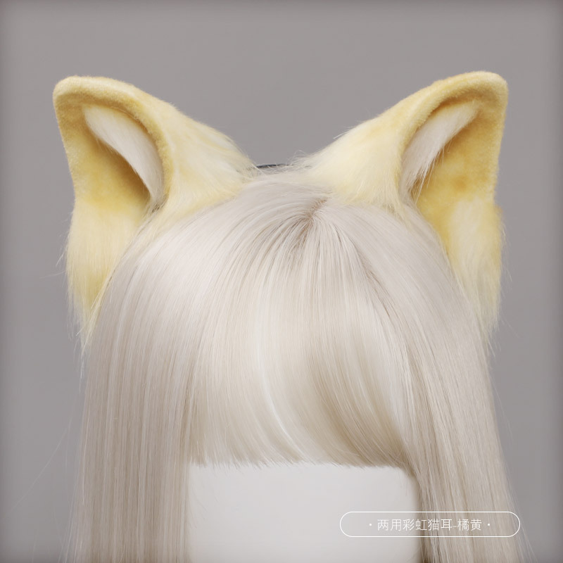 ドロップシッピング日本ロリータ獣耳ヘッドバンド、猫耳ヘアバンド、ヘアピン、両用アクセサリー、手作り|undefined