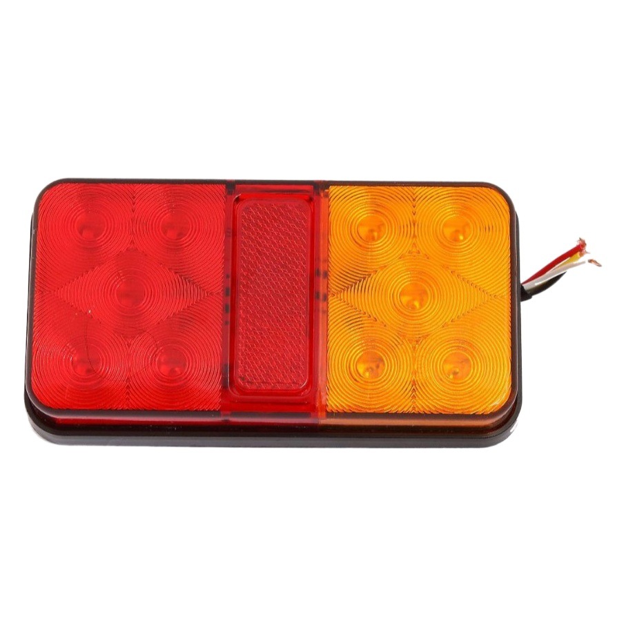 Suministro transfronterizo de voltaje amplio 10LED camión luz trasera lámpara de señal luz lateral del camión