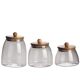 Glass Sealed Jar Heat Resistant Glass Storage Bottle Cork Cover Multi-size Grain Storage Jar Tea Jar