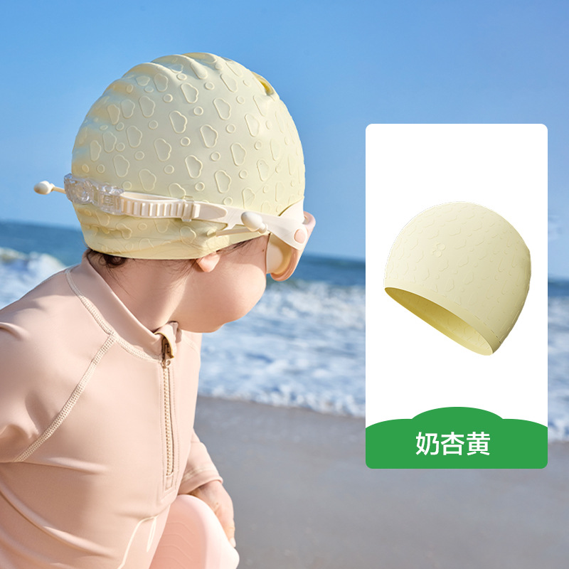 KK árbol gota de agua gorro de baño para niños gorro de natación de silicona para bebés gorro de natación para niñas y niños impermeable profesional