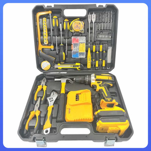 ✅ Electric Drill Power Tool Cross-Border Multifunctional Impact Drill Screwdriver Household Hardware Tool Set Electric Drill Flashlight