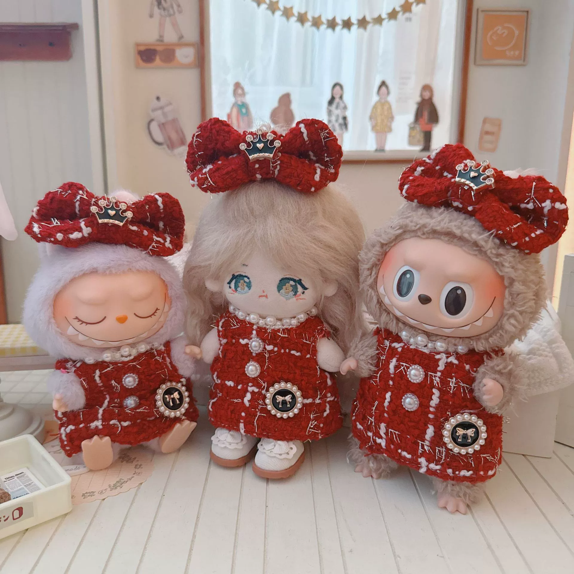 Moon Doll Pendant: Cute Plastic Doll with Skirt, 17cm, Second Gen, Children's Clothing
