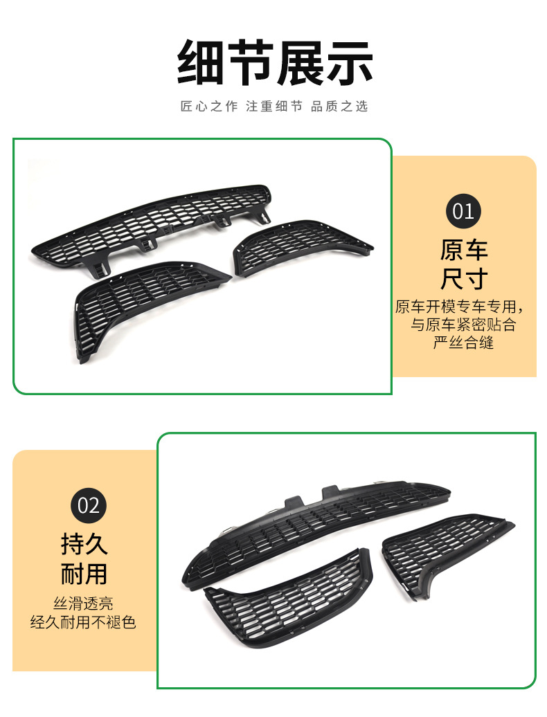 Suitable for BMW M3M4 fog lamp frame 51118054301 F80F82F83 lower grille 51118054294