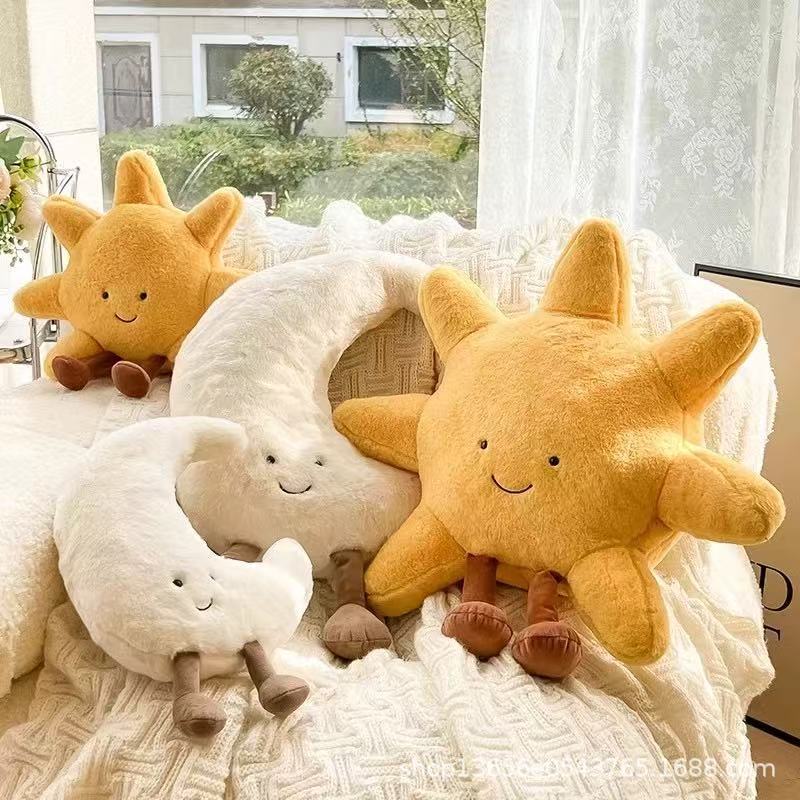 Ins Sun Pillow Moon Sofa Cushion Living Room Decoration Tatami Bay Window Soft Pillow Doll Small Doll