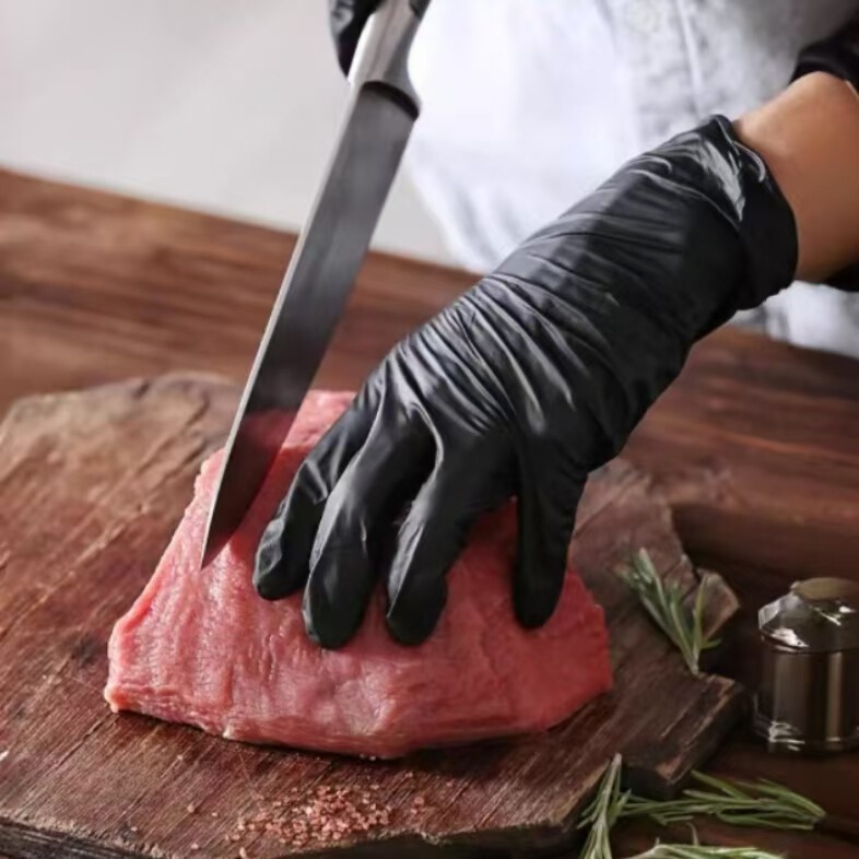 ニトリルゴム手袋は長くて丈夫です。使い捨ての食器洗い防油ゴム労働保護食品級手袋は台所で清潔に料理します。|undefined