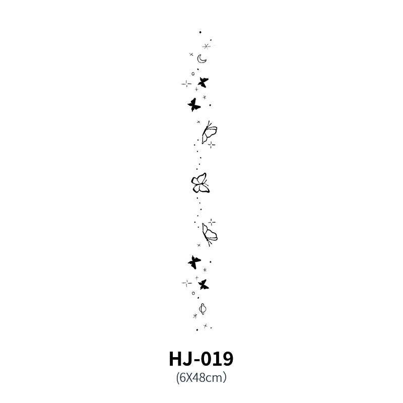 Waterproof tattoo stickers, sexy herbal sticker, long-term effect, English letters