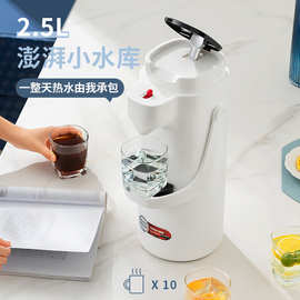 EDISH按压式热水瓶 大容量家用气压式保温水壶暖壶家用热水壶礼品