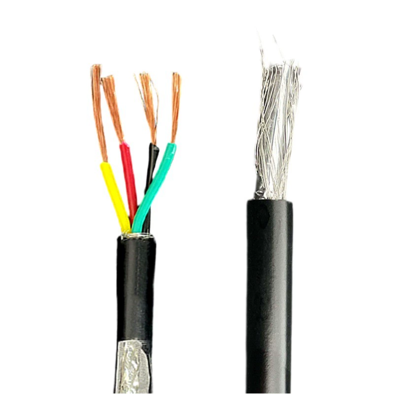 Бескислородный медный экранированный провод RVVP, многожильный экранированный кабель площадью 0,75 квадрата, кабель управления линией передачи сигнала