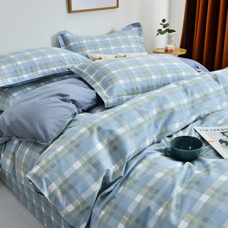 Nuevos productos de algodón único 180 × 200x230 estudiantes de dibujos animados dobles 100 algodón puro cubierta de edredón 1.5m mayorista