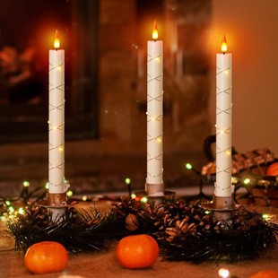 Led Digital Pole Wax String Light Pole Wax Christmas Candle Light Cross-Border Hot Sale Wedding Candle Holder Atmosphere Light