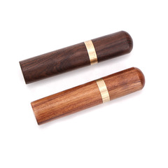 2F檀木圓筒加優質金尾針縫衣針家用手工繡花縫被子縫衣服