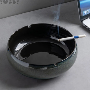 Large Ashtray Creative Personalized Ceramic Ashtray Home Retro Chinese Style Living Room Office Trendy Ashtray Direct Sale