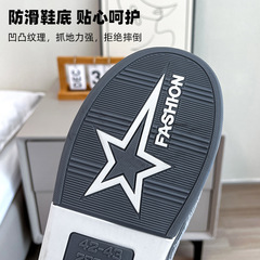 Cotton slippers for men's winter home indoor thick-soled non-slip warm plush plush slippers for men's winter outer wear