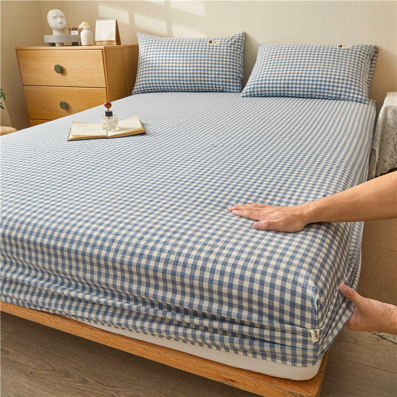2025 nueva sábana de algodón 100 funda protectora de colchón de algodón 2025 nueva sábana universal todo incluido de cuatro estaciones 3