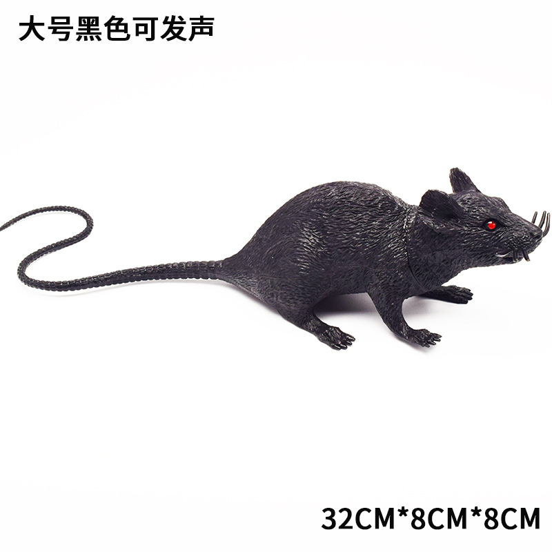 Tricky Cross-border Halloween Scary Simulation Mouse Terror Parodia Mini Little Mouse Ghost Festival Party Tricky Toys
