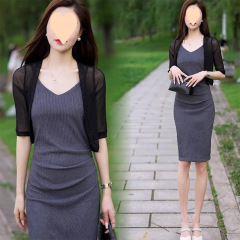 配吊带裙子外搭罩衫夏季薄透气短款外套晒开衫百搭披肩小坎肩