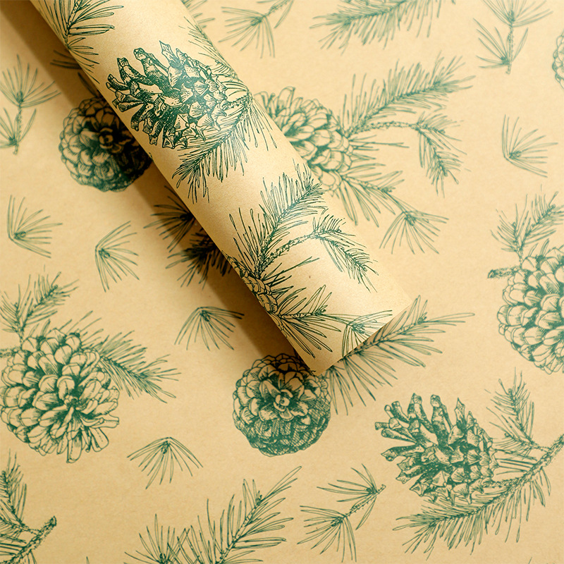 Pine-verde; 50 * 70cm 20 hojas / paquete