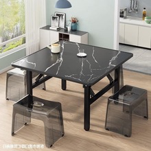四方桌子可折叠出摊摆摊用简易出租房宿舍家用吃饭小方桌方形餐桌