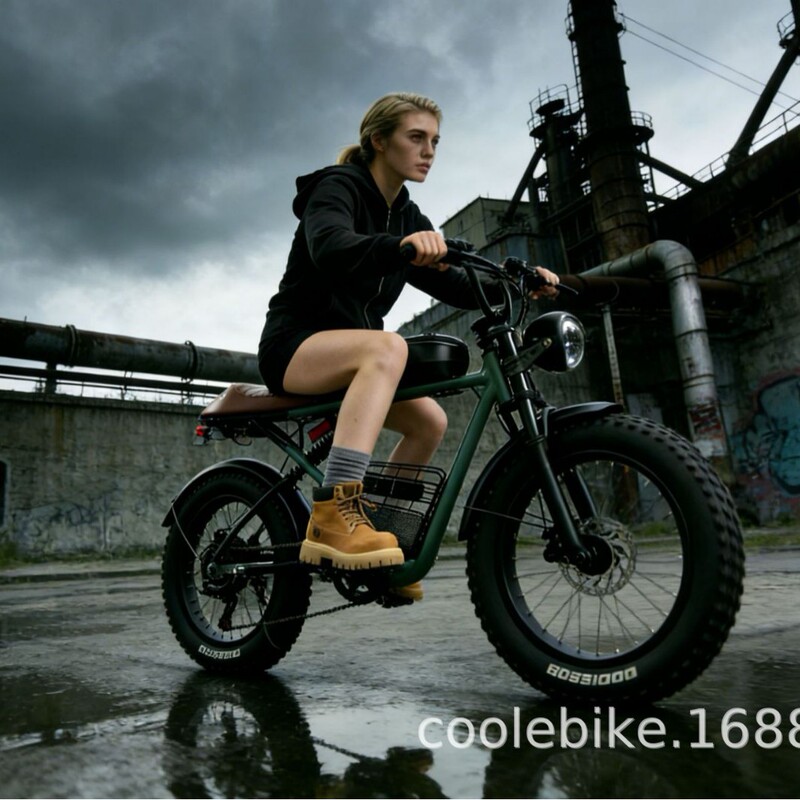 Hot-Selling Off-Road Super73 Electric Bicycle with Wide Tires for Men and Women, 7-Speed Snow Electric Assist Bike for Daily Commuting