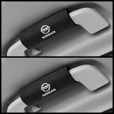 Sürətlər qutusu və əl tormozu başlıqları protective cover car roof armrest - nissan-black-suede-pull-gloves-pair