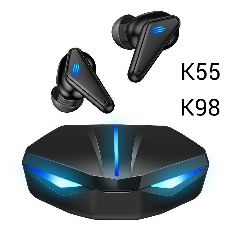 Cross-Border Tws Bluetooth Headset K55 High-Quality K98 In-Ear E-Sports Gaming Headset Low-Latency Bluetooth