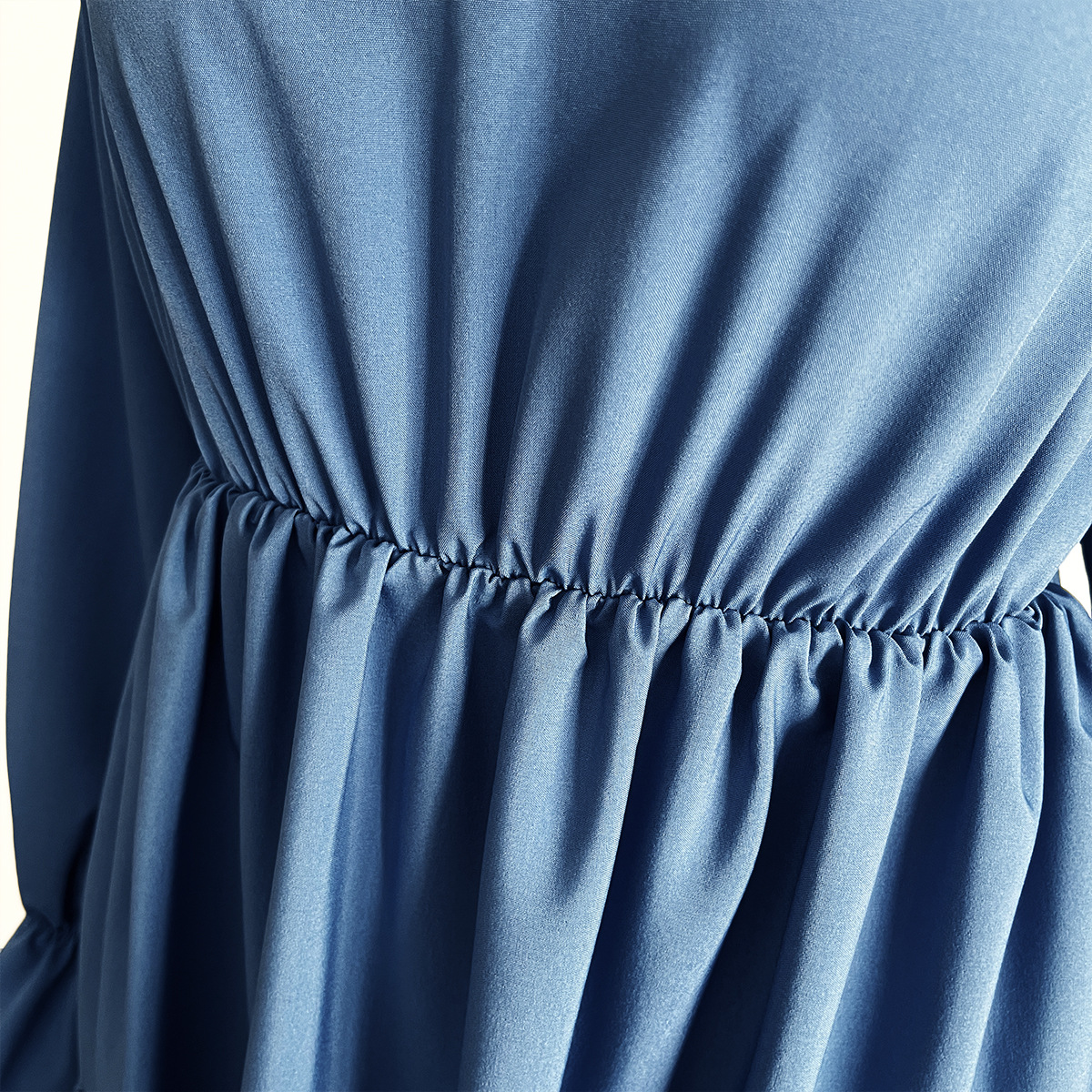 V neck Dress Flared Sleeves Long Sleeves Large Swing Dress Women Chiffon Summer Women Clothing