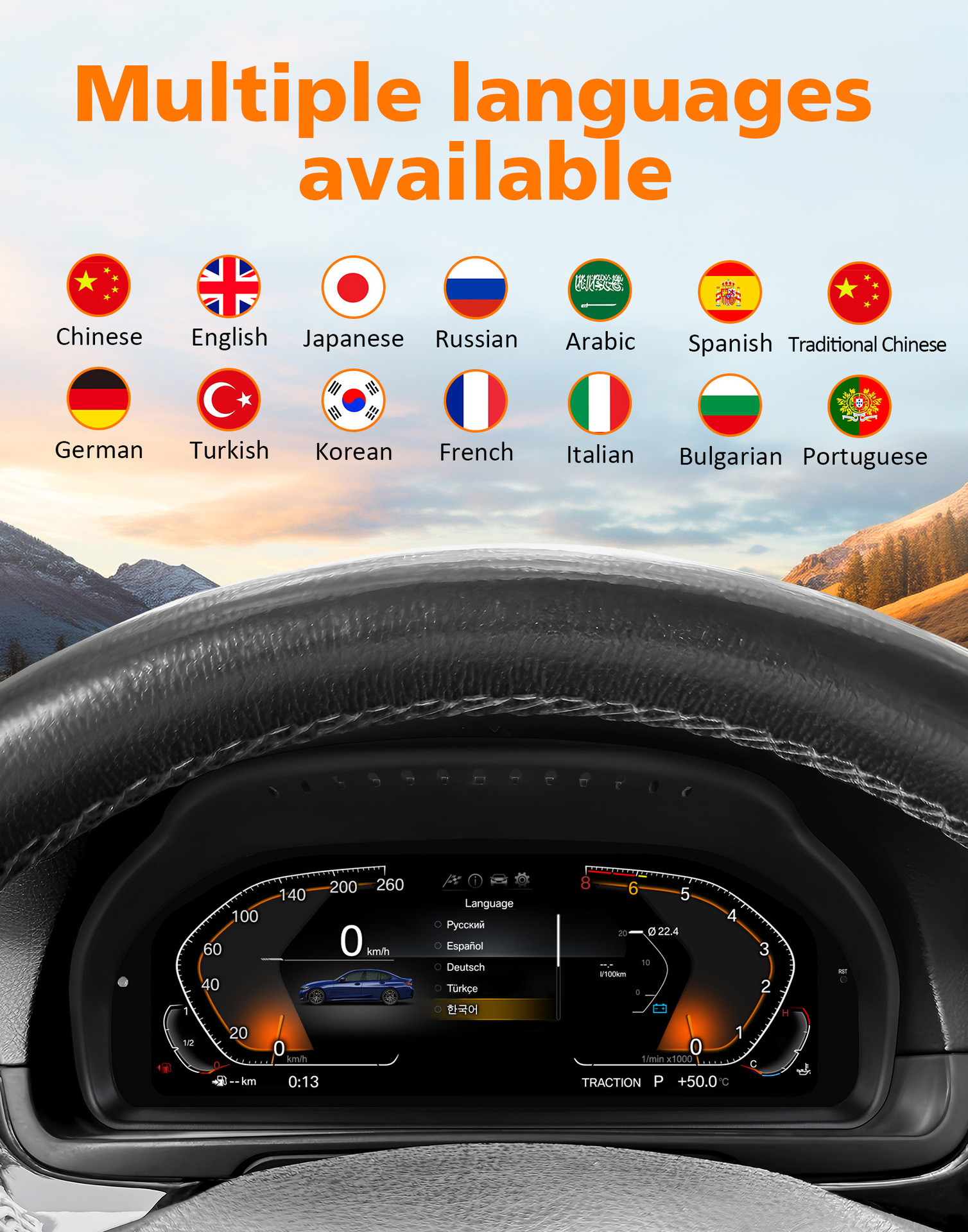 Suitable for Bmw 5 Series F10 F11 F18 F12 F13 Instrument Panel 10-17 Model Car Lcd Instrument Panel