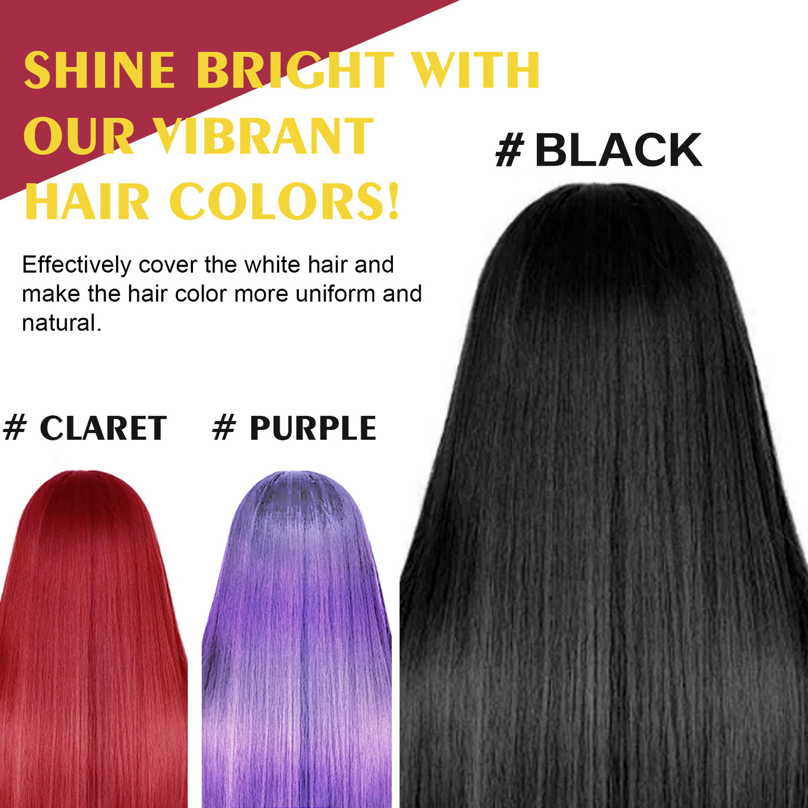 La serie de champús para el cabello EELHOE es suave y no irritante, hidrata el cuero cabelludo y cambia fácilmente de color.