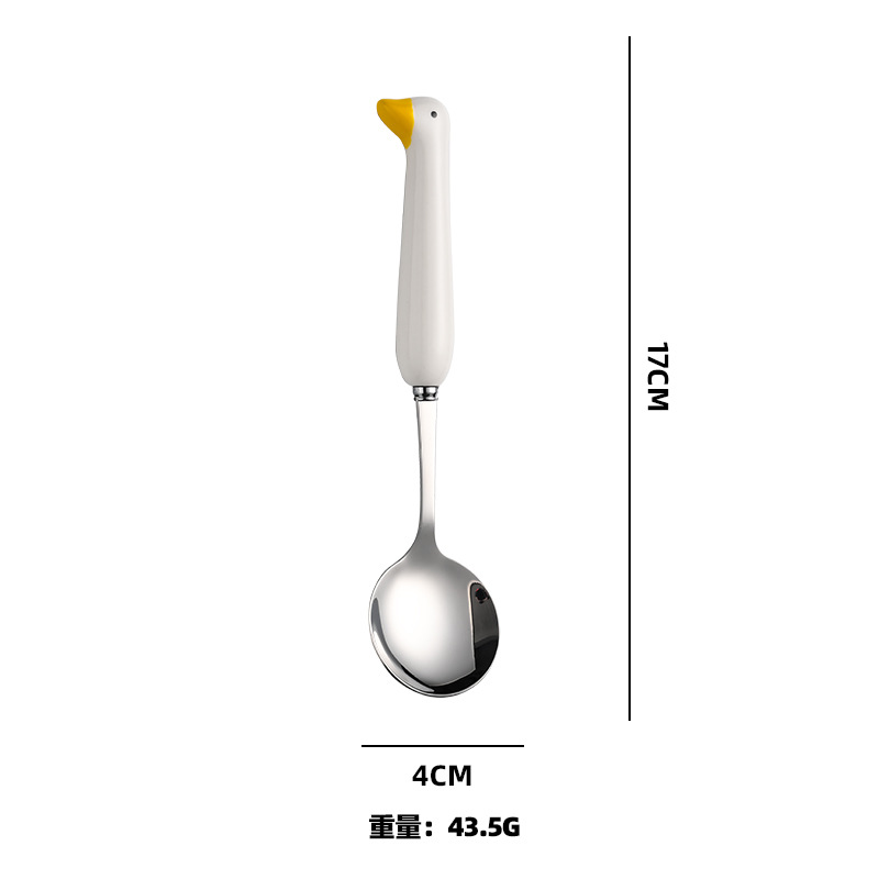 노란오리 304숟가락